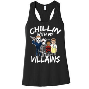 Chillin With My Villains Women's Racerback Tank