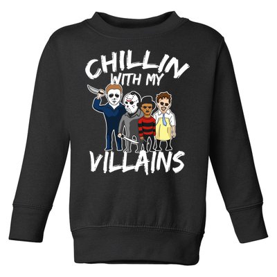 Chillin With My Villains Toddler Sweatshirt