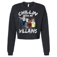 Chillin With My Villains Cropped Pullover Crew