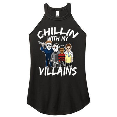 Chillin With My Villains Women's Perfect Tri Rocker Tank