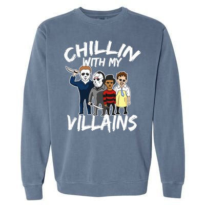 Chillin With My Villains Garment-Dyed Sweatshirt