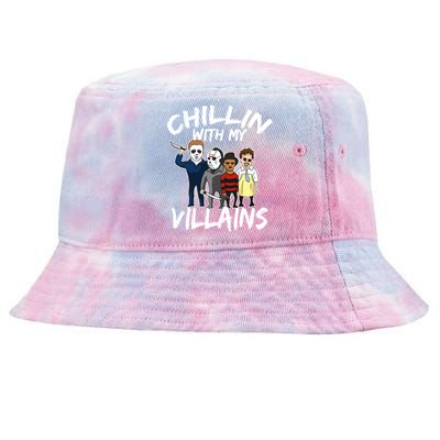 Chillin With My Villains Tie-Dyed Bucket Hat