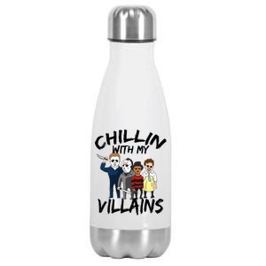 Chillin With My Villains Stainless Steel Insulated Water Bottle