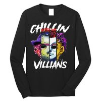 Chillin With My Villains Horror Movie Funny Long Sleeve Shirt