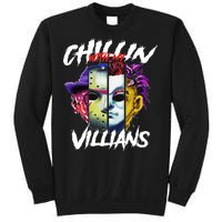 Chillin With My Villains Horror Movie Funny Sweatshirt