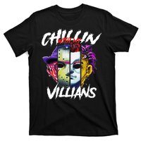 Chillin With My Villains Horror Movie Funny T-Shirt