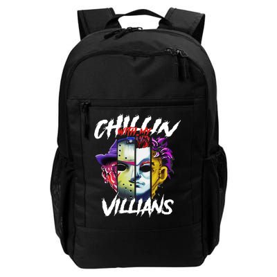 Chillin With My Villains Horror Movie Funny Daily Commute Backpack