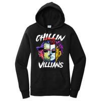 Chillin With My Villains Horror Movie Funny Women's Pullover Hoodie