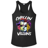 Chillin With My Villains Horror Movie Funny Ladies PosiCharge Competitor Racerback Tank