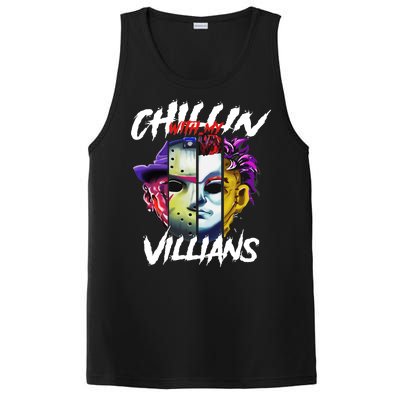 Chillin With My Villains Horror Movie Funny PosiCharge Competitor Tank