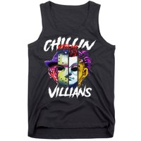 Chillin With My Villains Horror Movie Funny Tank Top