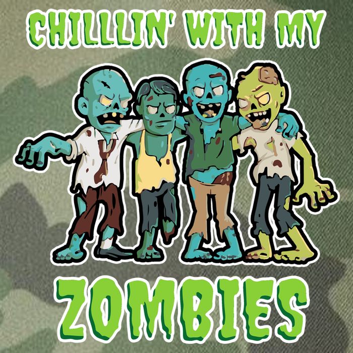 Chillin With My Zombies Legacy Tie Dye Trucker Hat