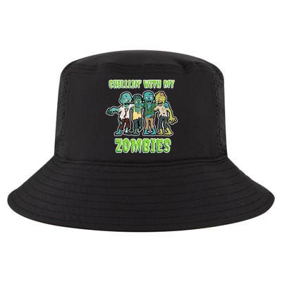 Chillin With My Zombies Cool Comfort Performance Bucket Hat