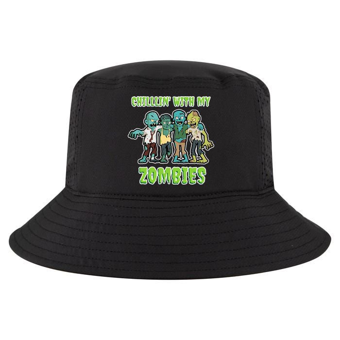Chillin With My Zombies Cool Comfort Performance Bucket Hat