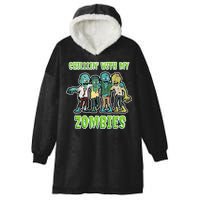 Chillin With My Zombies Hooded Wearable Blanket