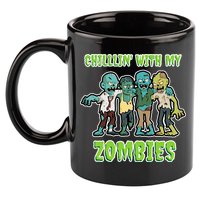 Chillin With My Zombies 11oz C Handle Ceramic Mug