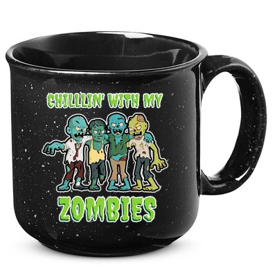 Chillin With My Zombies 15oz Campfire Ceramic Mug