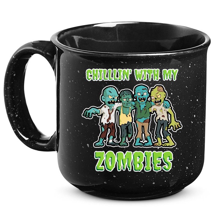 Chillin With My Zombies 15oz Campfire Ceramic Mug