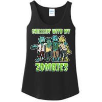 Chillin With My Zombies Ladies Essential Tank