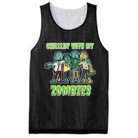 Chillin With My Zombies Mesh Reversible Basketball Jersey Tank