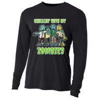 Chillin With My Zombies Cooling Performance Long Sleeve Crew