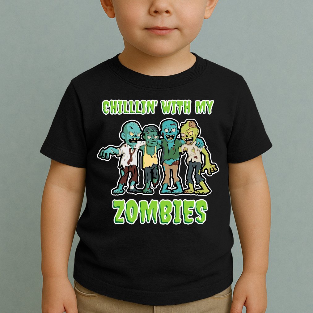 Chillin With My Zombies Toddler T-Shirt