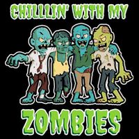 Chillin With My Zombies Wool Snapback Cap