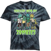 Chillin With My Zombies Kids Tie-Dye T-Shirt