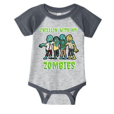 Chillin With My Zombies Infant Baby Jersey Bodysuit