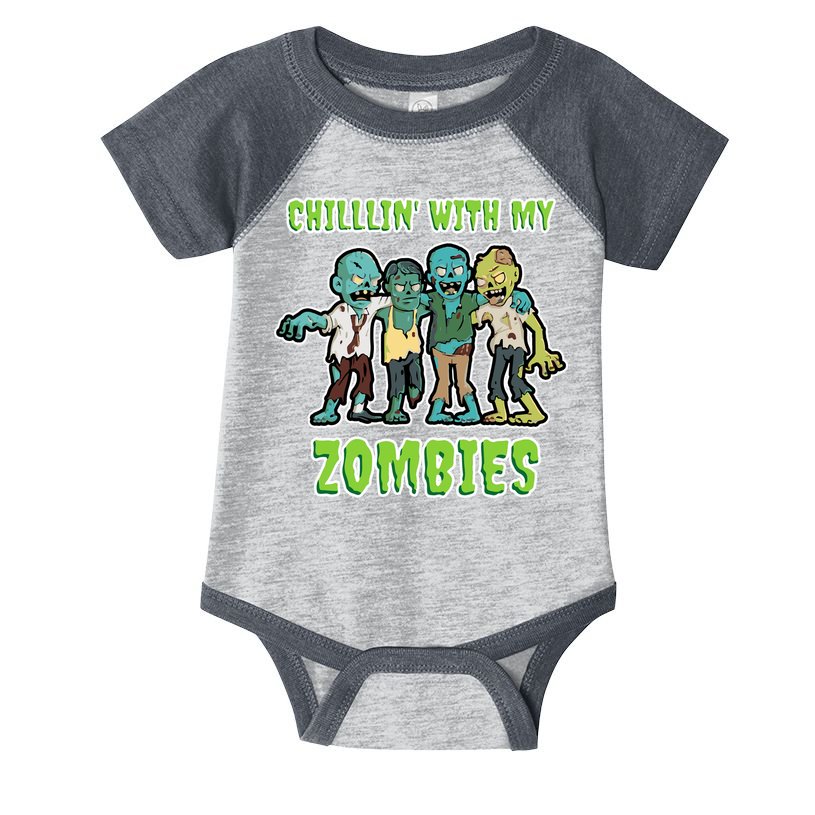 Chillin With My Zombies Infant Baby Jersey Bodysuit