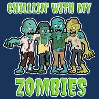 Chillin With My Zombies Infant Baby Jersey Bodysuit