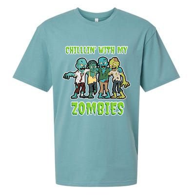 Chillin With My Zombies Sueded Cloud Jersey T-Shirt