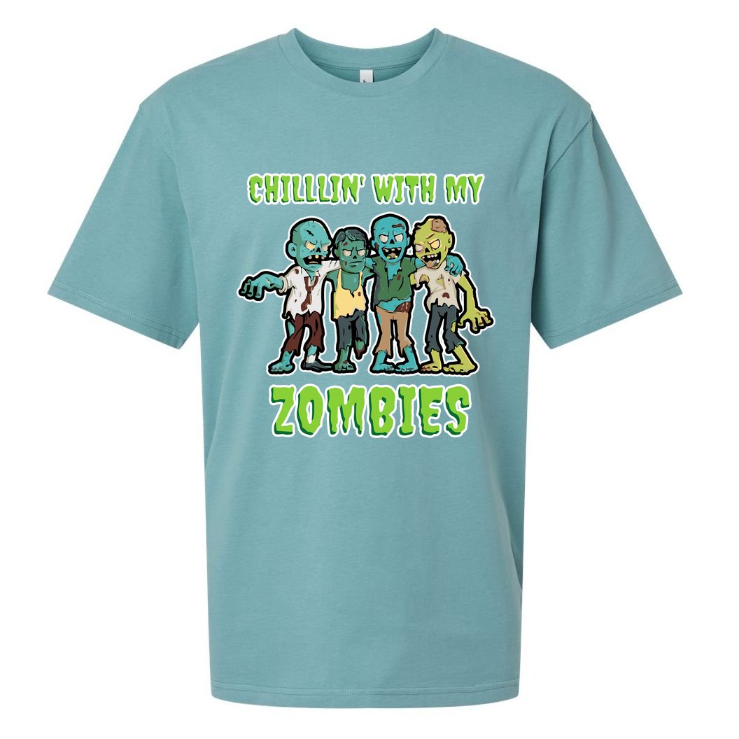 Chillin With My Zombies Sueded Cloud Jersey T-Shirt