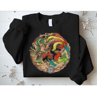 Chinese Dragon and Phoenix Yin Yang Sweatshirt
