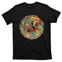 Chinese Dragon and Phoenix Yin Yang T-Shirt