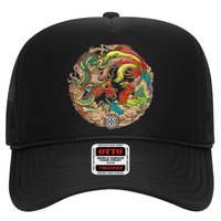 Chinese Dragon and Phoenix Yin Yang Trucker Hat