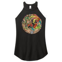 Chinese Dragon and Phoenix Yin Yang Women's Perfect Tri Rocker Tank