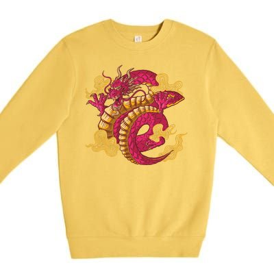 Chinese Dragon Creature Premium Crewneck Sweatshirt