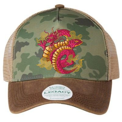 Chinese Dragon Creature Legacy Tie Dye Trucker Hat