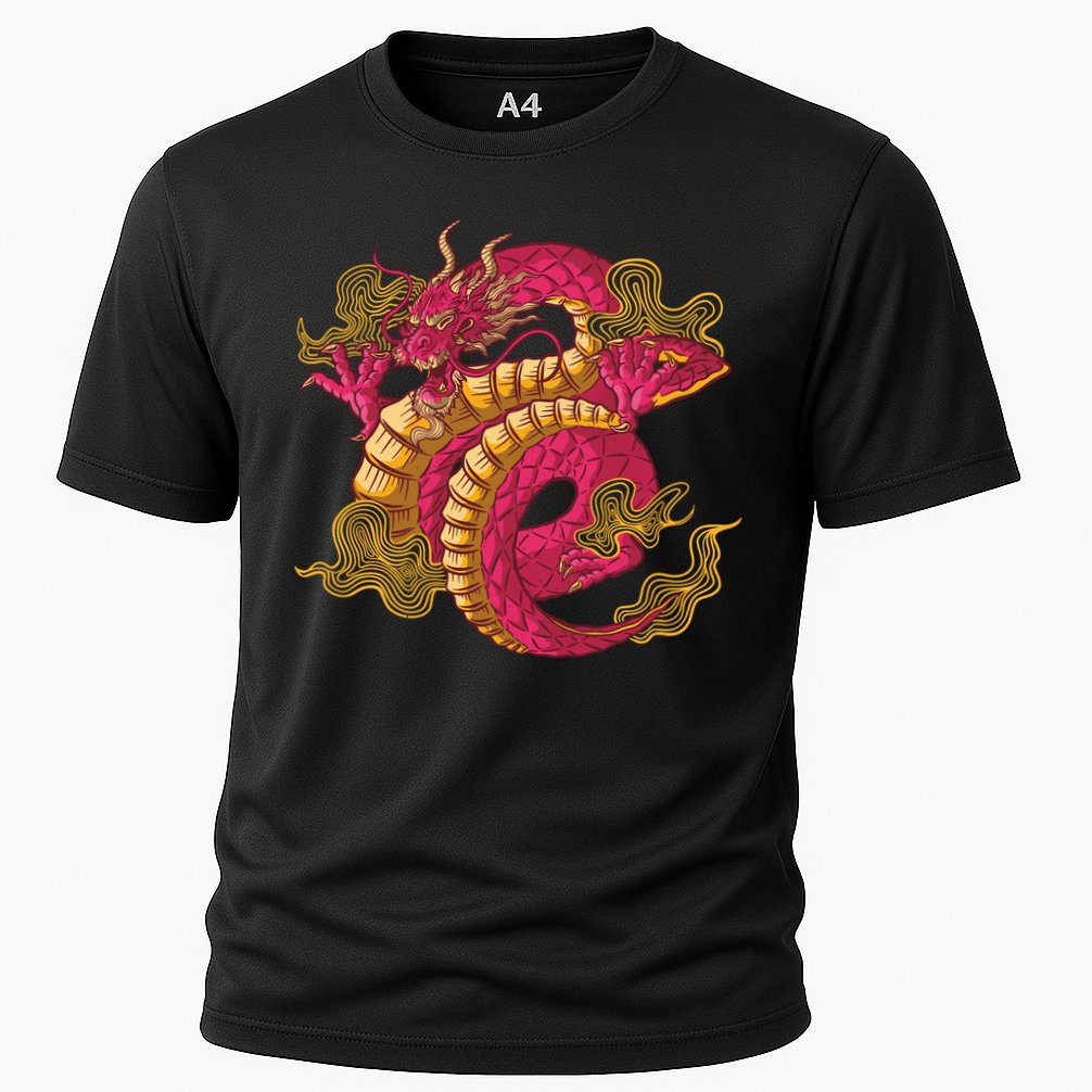 Chinese Dragon Creature Cooling Performance Crew T-Shirt