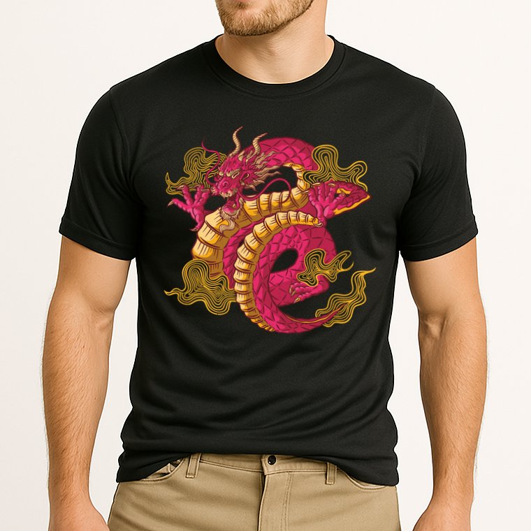 Chinese Dragon Creature Cooling Performance Crew T-Shirt