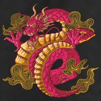 Chinese Dragon Creature Adult Drive Performance Visor
