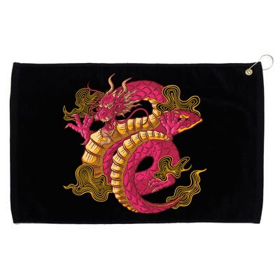 Chinese Dragon Creature Grommeted Golf Towel