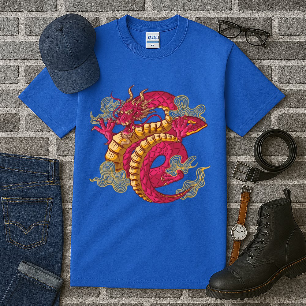 Chinese Dragon Creature Tall T-Shirt