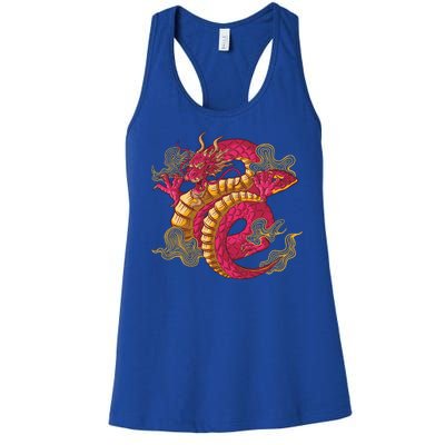 Chinese Dragon Creature Women's Racerback Tank