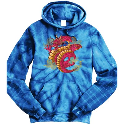 Chinese Dragon Creature Tie Dye Hoodie