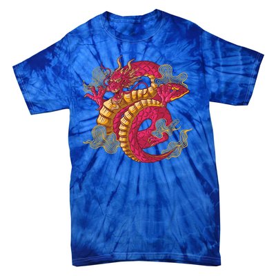 Chinese Dragon Creature Tie-Dye T-Shirt