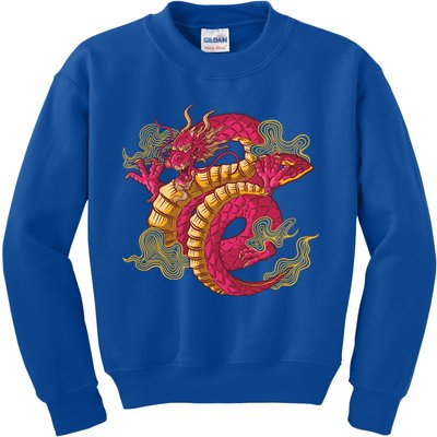 Chinese Dragon Creature Kids Sweatshirt