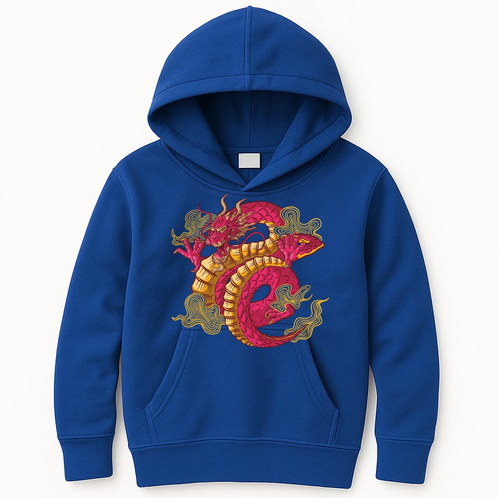 Chinese Dragon Creature Kids Hoodie