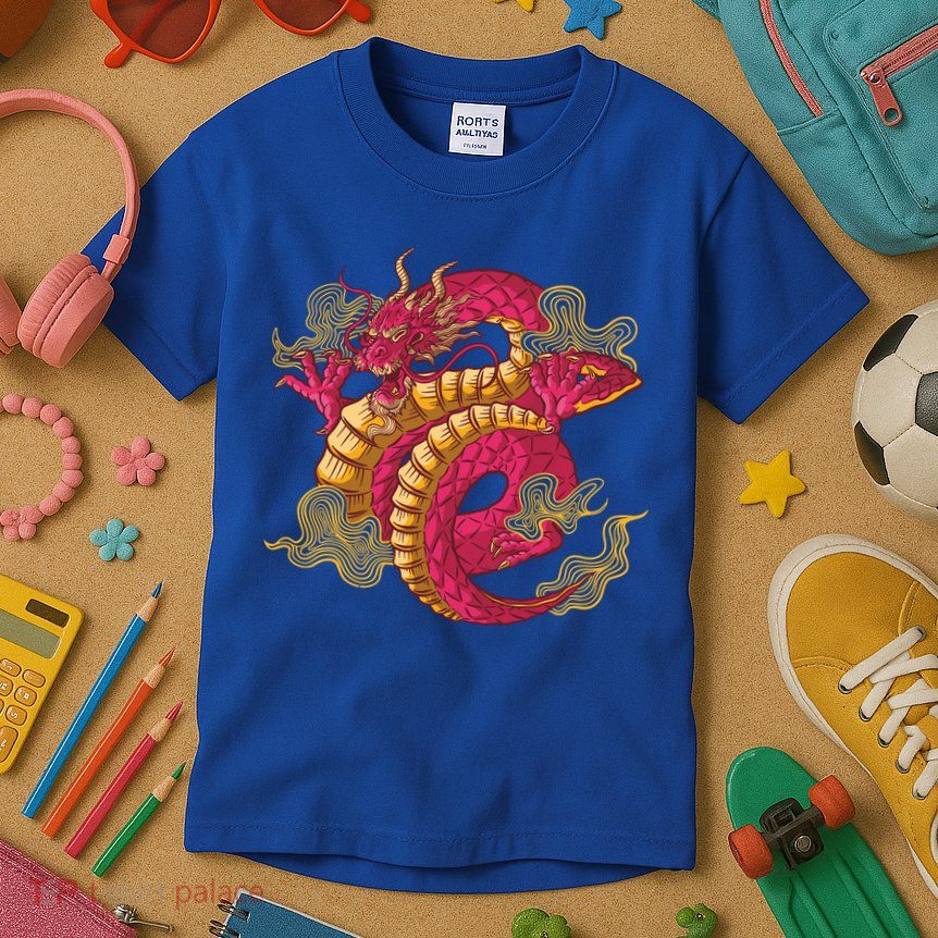 Chinese Dragon Creature Kids T-Shirt